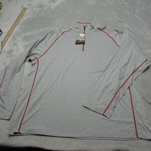 Cloudveil Shirt Mens XXL Gray Quick-Drying Lightweight 1/4‎ Zip Pullover NEW